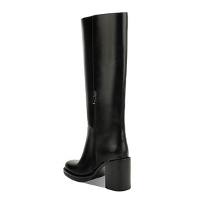 <span class=keywords><strong>Botas</strong></span> Vaqueras de <span class=keywords><strong>Mujer</strong></span> Moncheer, <span class=keywords><strong>Altas</strong></span> hasta la Rodilla, con Aspecto de Cuero, Tacón Cuadrado, Punta Cuadrada, <span class=keywords><strong>Botas</strong></span> Largas de Otoño con Cierre Lateral para Otoño e Invierno - Product Image 4