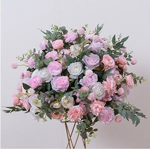 Centros de Mesa Románticos de Lujo para Bodas, Decoración de Jardín al Aire Libre, Rosas Rosadas Artificiales, Bola de Flores de Plástico, GreenLife - Product Image 5