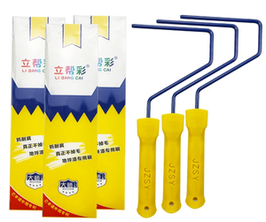 Epoxy Floor <b>Paint</b> <b>Roller</b> Brush Dead-angle-free Medium-pile Industrial & DIY OEM Plastic Bristles Coating Construction Tool - Product Image 6
