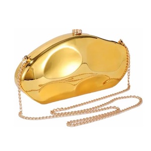 Fashion Acrylic <b>Clutch</b> Purse With Chain Strap For Women Wedding Party Evening <b>Bag</b> Vintage Casual Shell Design MASDB - Product Image 3