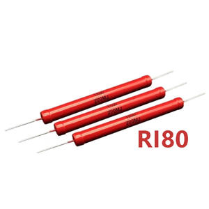 ตัวต้านทานแรงดันสูง RI80 ฉนวนแก้วเคลือบความถี่สูงแบบไม่มีการเหนี่ยวนำ ทนแรงดันไฟฟ้า KV1W2W3W5W10W20W50W100WMGR - Product Image 2