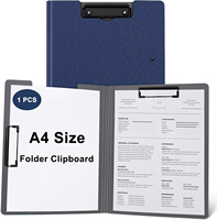 Portapapeles Plegable A4 para Enfermería, Impermeable, de Plástico, para Almacenamiento de Oficina, Portapapeles de Arco, Plegable, de Polipropileno, para Archivos de Papel
