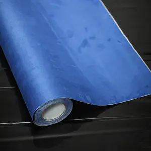 Competitive price 0.9mm thickness vehicle interior suede fabric vinyl wrapping