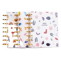 A5 personnalisé Vintage Happy Cute carnet à spirale 100 feuilles A4 Journal organisateur reliure à feuilles mobiles imprimé papier agenda planificateur