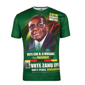 Election and Promotion Polyester t <strong>Shirt</strong> Short <strong>Men</strong> With Full Color Sublimation Print <strong>African</strong> <strong>Men</strong> <strong>Shirt</strong> - Product Image 5
