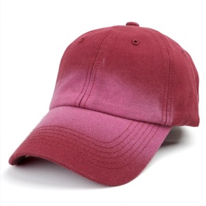 Toptan özel Logo moda kişiselleştirilmiş kapaklar degrade yumuşak üst beyzbol şapkası Unisex yıkanmış pamuk eşleşen renk beyzbol şapkası s - Product Image 6
