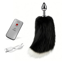 Plug anal électrique en métal en forme de queue de renard, jouet sexuel pour jeux de rôle, équipement de dressage et de punition SM, produits SM