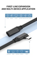 Usb männlichen zu weiblichen verlängerung kabel Type C 90 grad right angle USB 3.2 Cable USB A zu USB C power kabel