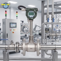 Digitaler Vortex-Durchflussmesser für Gas OEM Anpassbare Luftdurchflussmesser mit Temperatur- und Druckkompensation