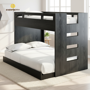 <span class=keywords><strong>Lit</strong></span> <span class=keywords><strong>superposé</strong></span> <span class=keywords><strong>en</strong></span> bois noir pour dortoir scolaire, <span class=keywords><strong>lit</strong></span> <span class=keywords><strong>double</strong></span> Queen Size, <span class=keywords><strong>lit</strong></span> <span class=keywords><strong>superposé</strong></span> tendance pour petit appartement, Twin Over Full <span class=keywords><strong>avec</strong></span> échelle - Product Image 2