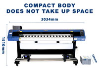 Imprimante UV grand format rouleau à rouleau XP600 F1080 I3200 double tête 1,3 m 1,6 m 1,8 m 2,1 m 3,2 m