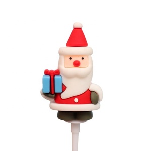 Père Noël bonhomme de neige arbre wapiti poupée ornement colle douce décorations de noël pour gâteau Dessert boîte-cadeau décoration - Product Image 5