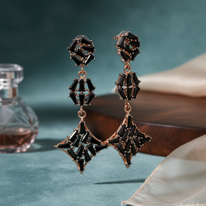 Zircon Baguette Cut Stone <b>Earring</b> Lozenge Shape Push <b>Back</b> <b>Earring</b> Turkish Wholesale 925 Sterling Silver Jewelry - Product Image 3