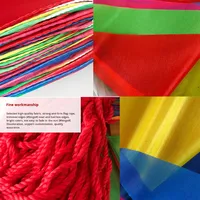 Drapeaux de sécurité triangulaires personnalisés colorés Forte, cordes de drapeaux en nylon non réfléchissants, mariage, ouverture, célébration, avertissement