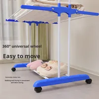 Séchoir à linge mobile en gros, 4 niveaux, étendoir à linge extensible, séchoir à linge vertical pliable, séchoir à linge de sol, séchoir à serviettes