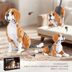 Meilleures ventes : Jouets de construction en plastique, modèle 3D, animaux de compagnie (chiot, chat, chien, chat persan, <span class=keywords><strong>beagle</strong></span>, chat Ragdoll, chat tigré), en mini briques Balody - Product Image 3