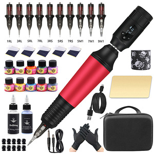 Kit de machine à tatouer sans fil Tuffking pour débutants, ensemble complet de stylos à tatouer, aiguilles à tatouer, outils, équipement transfrontalier - Product Image 4