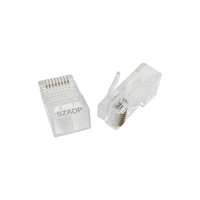 Cable de red Enchufe modular RJ45 Cat7 Cat6 Cat6a Cat5e 3U Cable Ethernet Conectores de crimpado Sin blindaje 8P8C Modular Utp