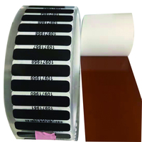 Étiquette de vulcanisation en caoutchouc pour pneus, personnalisable en gros, avec numéro de série et code-barres imprimable, 125 microns, 250 microns, 300 microns