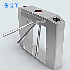 Tourniquet à trépied pivotant en acier inoxydable 304 avec lecteur de carte magnétique/carte à puce/code QR pour le contrôle d'accès, les parcs, les gymnases, les centres commerciaux - Product Image 5