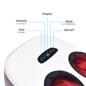 Máquina de Masaje de Pies para la Circulación Sanguínea, Masajeador de Pies Shiatsu con Compresión de Aire, Calor y Rodillos - Product Image 5