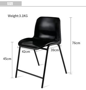 Kursi Plastik Modern yang Dapat Ditumpuk, Nyaman, Bergaya untuk Ruang Makan, Pelatihan, Bar, Hotel, dan Kantor - Product Image 4