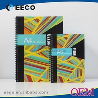 Carnet à spirale professionnel en gros, couverture épaisse en PP, formats A4, A5, A6, ligné ou quadrillé, couverture rigide, cahier d'exercices