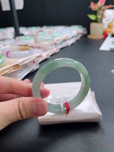 Natural genuine Type A jadeite <b>Bangle</b> bracelet, auspicious bracelet, ice-grade <b>jade</b> <b>bangle</b>, women's hand ornament - Product Image 3