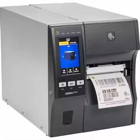 Genuine Zebra ZT411 203dpi  Industrial Thermal Transfer Printer 4inch Industrial Label Sticker Barcode Printer