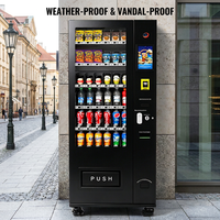 Máquina Expendedora Refrigerada Pequeña de Alta Calidad para Snacks y Bebidas, Carcasa de Acero Inoxidable, Compatible con SDK y ADA, Estándares de la UE