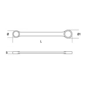 BETA - 000950163 Llaves de anillo plano de doble punta (paquete múltiple)-EAN 8014230024653 LLAVES DE ANILLO - Product Image 2