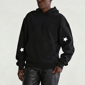 Sudadera con capucha de algodón de alta calidad OEM/ODM, talla grande, unisex, para invierno, con logo impreso en 3D con espuma, gruesa y cálida, para hombre. - Product Image 2