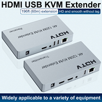 Extensor HDMI USB KVM de alta calidad sobre Cat 5E Cat 6 HDMI 120M extensor HDMI USB2.0 extensor de video