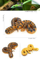 Figuras de Animales de PVC Sólido al por Mayor, Modelo de Simulación de Serpiente Pitón, Cobra, Juguetes de Animales