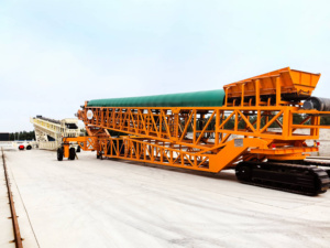 伸縮式スタッカーを運ぶモバイルトラックコンベアラジアル - Product Image 3