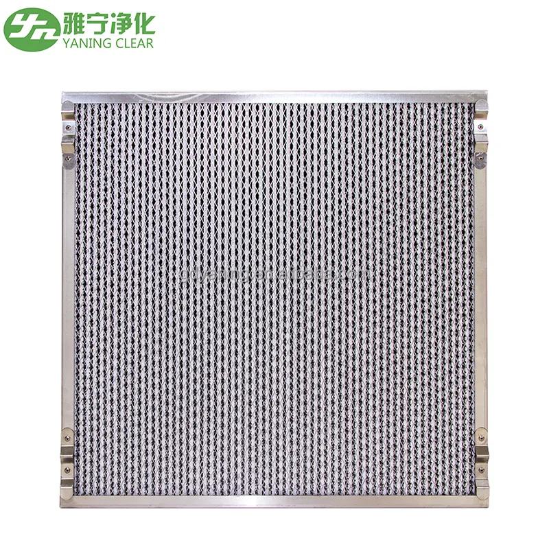 YANING Factory Customized H13 H14 Deep Pleated HEPA Filter Air Purifier for Clean room