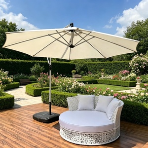 Lettino da Esterno Moderno e Minimalista in Metallo con Braccioli per Balcone, Patio, Piscina - Divano Letto per Esterni - Product Image 1