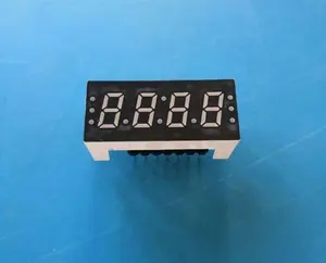 Modul Led 7 Segmen 4 Digit Jam, Tampilan Tujuh Segmen untuk Penghitung Mundur Hari Digital Putih 030 Inci