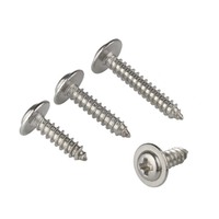 Phillips Pan Head Washer Self Tapping Screw Carbon Steel Nickel Plated Type AB Self Drilling Sheet Metal Screw