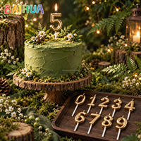 Fournitures de fête, bougies d'anniversaire en cire de paraffine arc-en-ciel, nouveau design, vente en gros, flamme stable, étiquette privée, bougies d'anniversaire