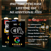 Kartu Bisnis PVC dengan Chip NTAG213/215 NFC Kode QR 13.56MHz Tahan Air untuk Ponsel IPhone/Android & Penggunaan Pembayaran