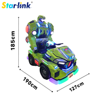 Manège Robot Commercial Électrique pour Enfants avec Moteur Puissant, Grande Batterie, Équipement d'Amusement pour Centres Commerciaux et Plazas avec Éclairage LED