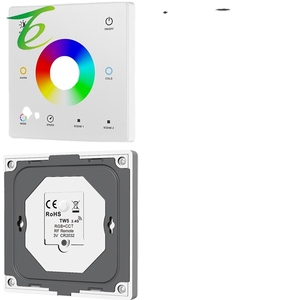 Certificado de 3V, 5 años de garantía, anillo de color táctil <span class=keywords><strong>LED</strong></span> CCT de <span class=keywords><strong>4</strong></span> zonas y 8 teclas de 2,4G, panel de vidrio, mando a distancia RF, G - Product Image 4
