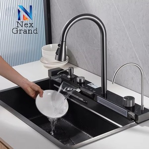 di qualità Premium in acciaio inox 304 lavello da cucina singola ciotola rettangolare lavabo con Nano superficie foro singolo - Product Image 5