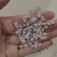 Tranches de pâte à modeler Licorne Arc-en-ciel de dessin animé, confettis en argile pour loisirs créatifs, garnitures pour nail art, shaker, slime, globe à neige et gobelets