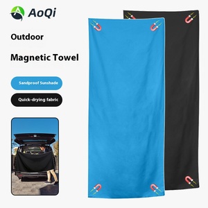 <span class=keywords><strong>Telo</strong></span> Mare in Microfibra Tinta Unita Stampato ad Asciugatura Rapida con Assorbimento Magnetico ai Quattro Angoli Anti-Sabbia e <span class=keywords><strong>Parasole</strong></span> Pratico - Product Image 2
