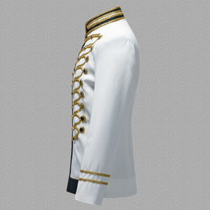 Blazer Brodé Noir Argenté et Blanc Or Grandes Tailles <span class=keywords><strong>Homme</strong></span> pour Scène DJ Chanteurs Nightclub – Veste de Costume Élégante - Product Image 4