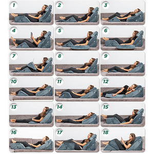 Adjustable U Shape Support Pillow 125x72x17cm <b>For</b> Pregnant Women And Elderly Semi Reclining Position <b>Cushion</b> With Polyester - Product Image 1