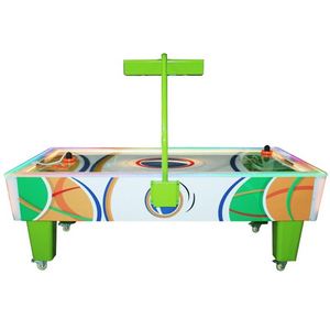 Table de jeu rotative 4-en-1 à monnayeur, machine de loisirs multifonctionnelle et polyvalente : billard, hockey sur air, football - Product Image 5