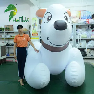 Güzel şişme köpek karikatür oyuncak, sevimli şişme köpek hayvan Hongyi